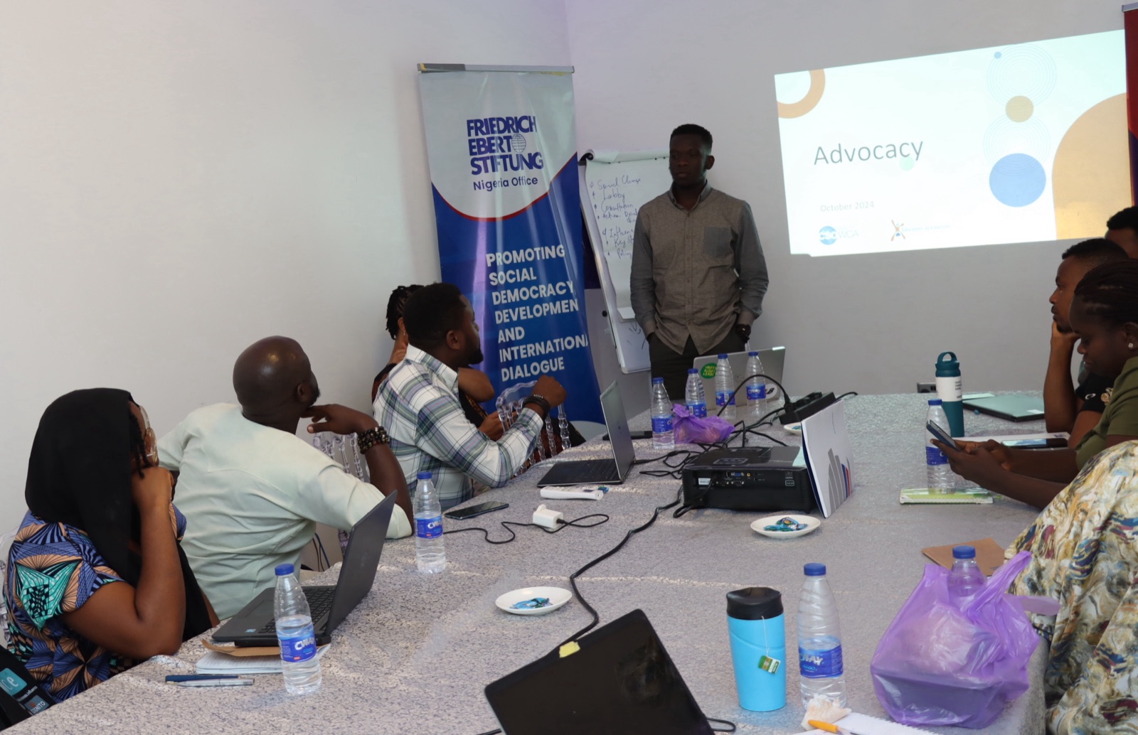 Alliance members in an advocacy strategy session